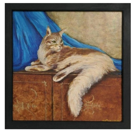 Картина «Великолепный кот» (Джонс А.С.), 30*30 см, холст, масло (живопись)