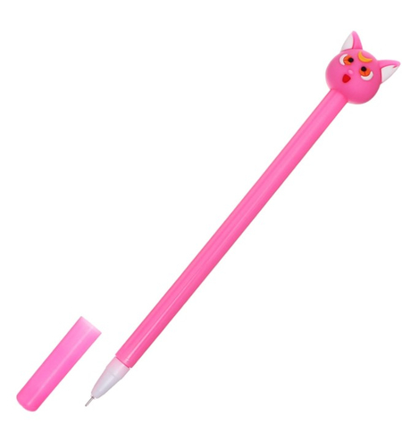 Ручка-прикол гелевая Calligrata, «Кот», корпус ассорти, стержень синий