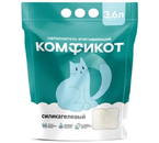 Наполнитель силикагелевый впитывающий «Комфикот», 3,6 л, 1,42 кг Наполнитель силикагелевый впитывающий «Комфикот», 3,6 л, 1,42 кг