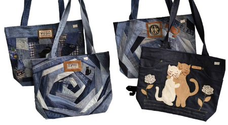 Сумка джинсовая (Гук А.Ф.), 37*30 см, ассорти