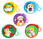 Кошелек детский для мелочи Sima-Land (плюш), 9×1 см, «Котик праздничный», ассорти