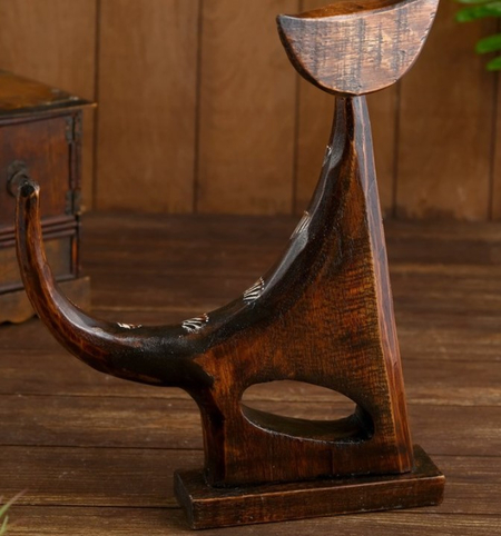 Сувенир деревянный Sima-Land, 35*28*5 см, «Лунный кот» Сувенир деревянный Sima-Land, 35*28*5 см, «Лунный кот»