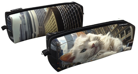 Пенал квадро ErichKrause, 210*70*70 мм, Big City Cats