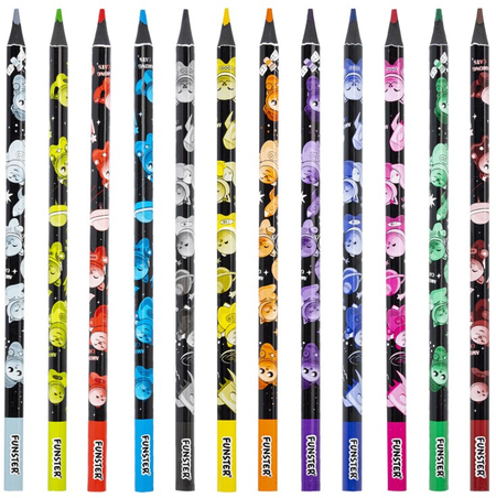 Карандаши цветные Funster Among Cats, 12 цветов, длина 175 мм, ассорти