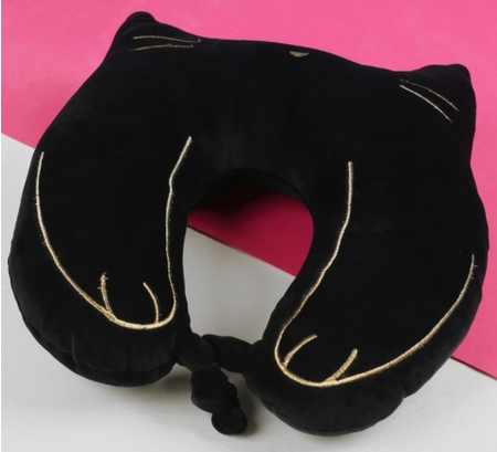 Подголовник «Кошечка», черный