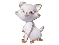 Брошь «Котенок взъерошенный» Брошь «Котенок взъерошенный»