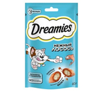 Лакомство Dreamies (для взрослых кошек), 60 г, с добавлением лосося