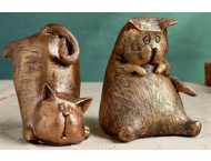 Держатель-подставка для книг полистоун «Два кота» Держатель-подставка для книг полистоун «Два кота»