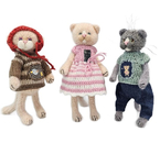 Игрушка мягкая «Кот» (Пинчук М.Ю.), высота 16 см, ассорти
