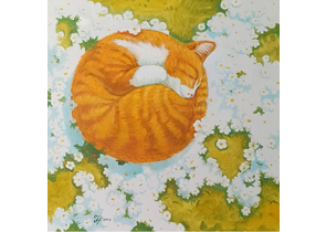 Картина «Ромашковый сон» (Покотило А.А.), 60×60 см, холст, масло