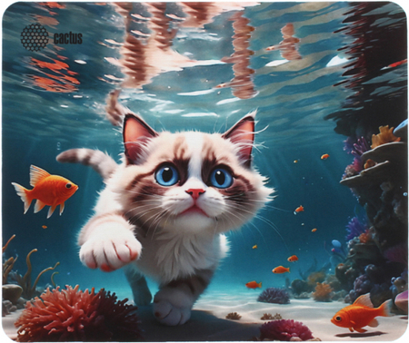 Коврик для мыши Cactus, 300*250*3 мм, Fish Cat