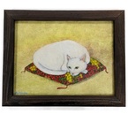 Картина «Японский кот» (Джонс А.С.), 18×24 см, холст, масло (живопись)