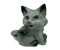 Фигурка фарфоровая №02, «Кот серый большой»