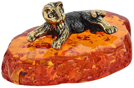 Сувенир «СувенирАрт», «Котенок лежащий» (коньячный) Сувенир «СувенирАрт», «Котенок лежащий» (коньячный)
