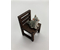 Фигурка фарфоровая №02, «Котенок на стуле серый»