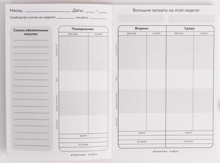 Книжка записная для планирования финансов Cashbook, 115*165 мм, 68 л., «Кот трудоголик»