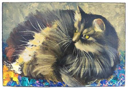 Картина «Первый луч» (Стратович В.В.), 30*20 см, холст, масло