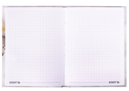 Книжка записная Staff «Котики» (А6), 110*145 мм, 80 л., клетка
