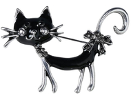 Брошь «Кошка кокетливая с бантом» Брошь «Кошка кокетливая с бантом»