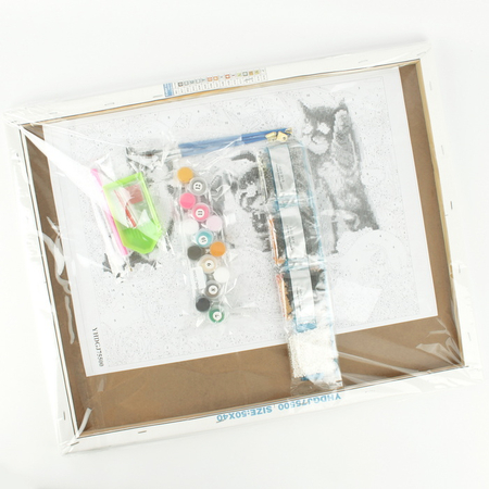 Набор для творчества «Алмазная мозаика» Darvish, 30*40 см, «Котята» + раскраска Набор для творчества «Алмазная мозаика» Darvish, 30*40 см, «Котята» + раскраска