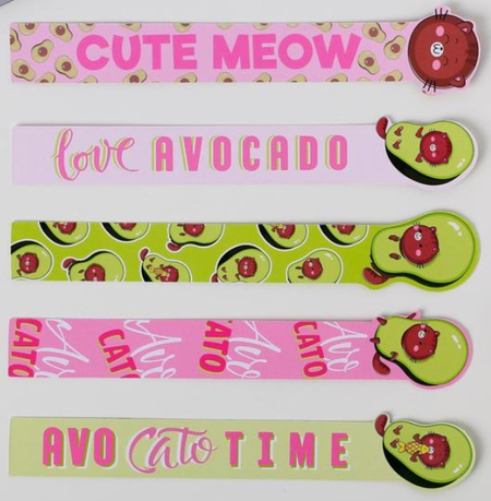 Набор фигурных закладок, 5 шт., Avocato