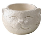 Подсвечник гипсовый Sima-Land, 6×9,5×10 см, «Кот», перламутр