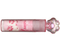 Ластик Meshu Crystal Paw в пластиковом футляре, 90*25*20 мм, розовый