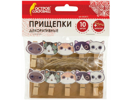 Прищепки декоративные со шпагатом Прищепки декоративные со шпагатом