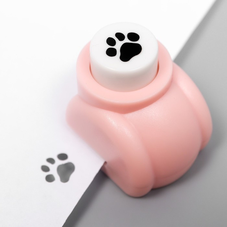 Дырокол фигурный Sima-Land, 3*2,5*2,5 см, «Отпечаток лапки», ассорти (цена за 1 шт.)