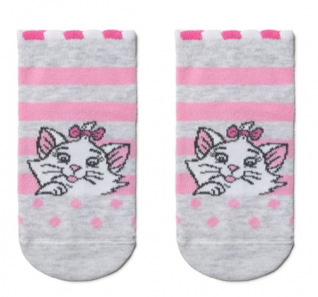 Носки детские с рисунками Conte Кids Disney, размер 14, светло-серые/розовые