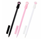 Ручка шариковая Funster Acryl Mix с топпером, Cat Paws, корпус ассорти, стержень синий