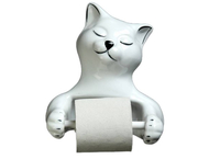 Держатель для туалетной бумаги фарфоровый «Кошка»