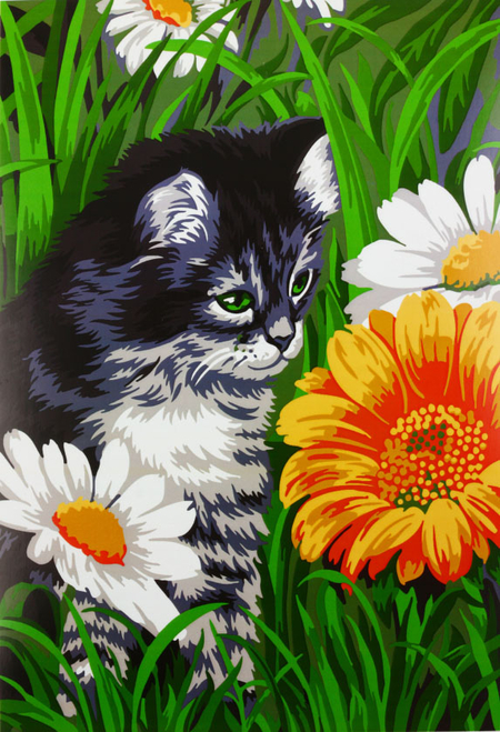 Картина по номерам Greenwich Line (картон), 29,5*39,5 см, «Котик в цветах» Картина по номерам Greenwich Line (картон), 29,5*39,5 см, «Котик в цветах»