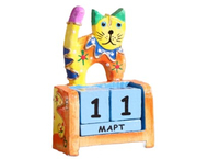 Календарь деревянный настольный