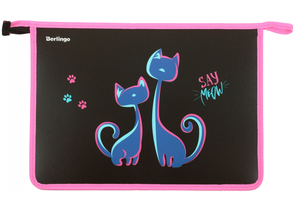 Папка для тетрадей Berlingo А4, 340×245×40 мм, Say Meow