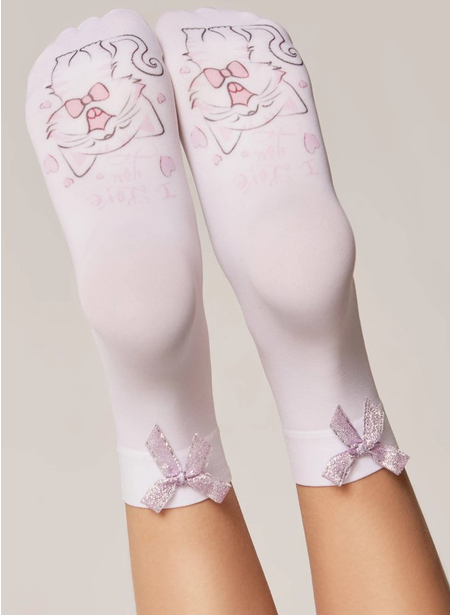 Носки детские Conte Elegant Love (50 Den), размер 18-20, Bianco