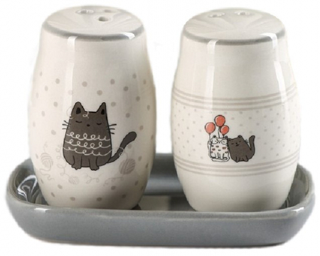Набор для специй доломитовый Sima-Land, 2 предмета (солонка, перечница 80 мл), «Уютные коты» Набор для специй доломитовый Sima-Land, 2 предмета (солонка, перечница 80 мл), «Уютные коты»
