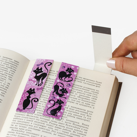 Закладки магнитные для книг «Юнландия», 6 шт., 25*196 мм, «Гламур»