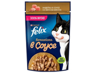 Корм влажный Purina Felix Sensations (для взрослых кошек) Корм влажный Purina Felix Sensations (для взрослых кошек)
