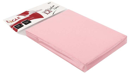 Бумага для заметок с липким краем Eagle, 75*100 мм, 1 блок*100 л., розовая