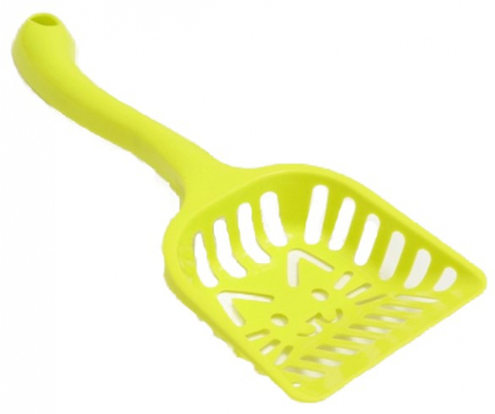 Совок фигурный с эргономичной ручкой «Кот», 28*10 см, зеленый Совок фигурный с эргономичной ручкой «Кот», 28*10 см, зеленый