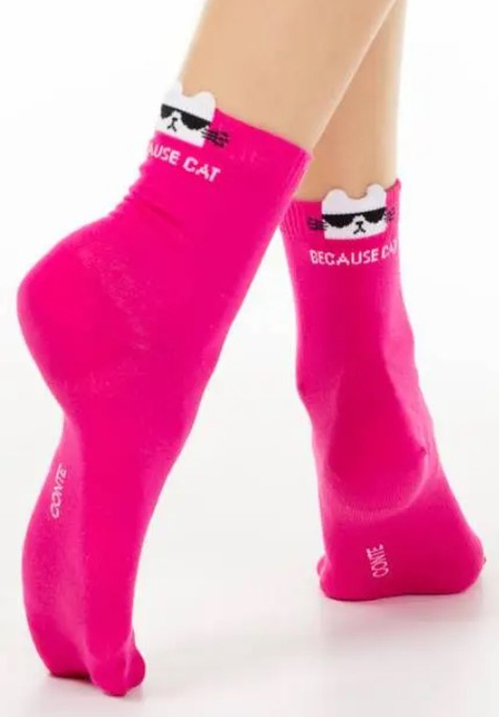 Носки женские Conte Elegant Classic, размер 25, фуксия Носки женские Conte Elegant Classic, размер 25, фуксия