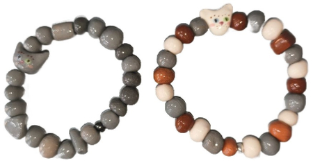 Браслет на резинке (Ярохнович Ю.С.), длина 15 см, ассорти