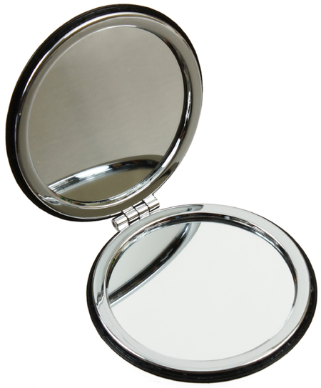 Зеркальце карманное складное Meshu, 70*70 мм, Play Cat
