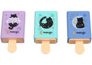 Ластик Meshu Secret в пластиком футляре, 35×67×17 мм, ассорти