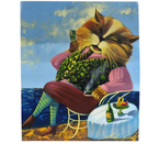 Картина «На курорте» (Стратович В.В.), 40×35 см, холст, масло