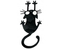 Магнит деревянный «Котик висящий» (Марданов А.А.), размер ~17*8 см, черный резной, ассорти