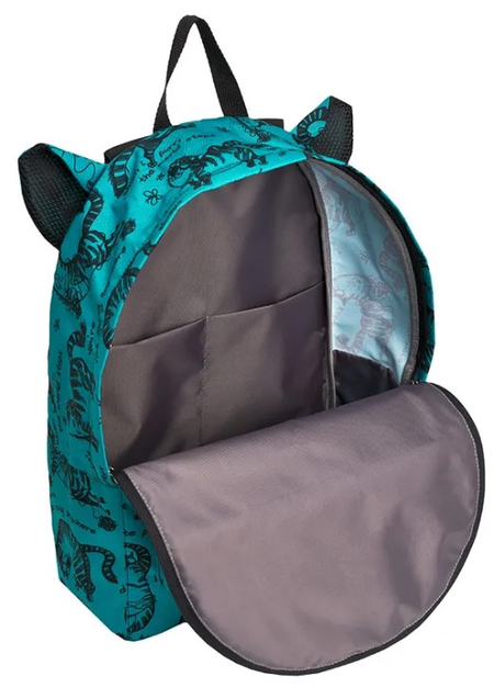 Рюкзак ErichKrause EasyLine Animals, 29*39*13 см, 17 л, Zen Cats, Turquoise