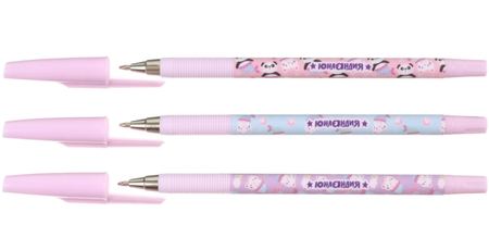 Ручка шариковая «Юнландия» Soft Touch Print, Purrmaid, корпус ассорти, стержень синий Ручка шариковая «Юнландия» Soft Touch Print, Purrmaid, корпус ассорти, стержень синий