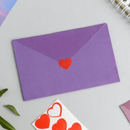 Конверт с шуточным письмом «Открой, когда...» (Котик), 11*7 см, ассорти